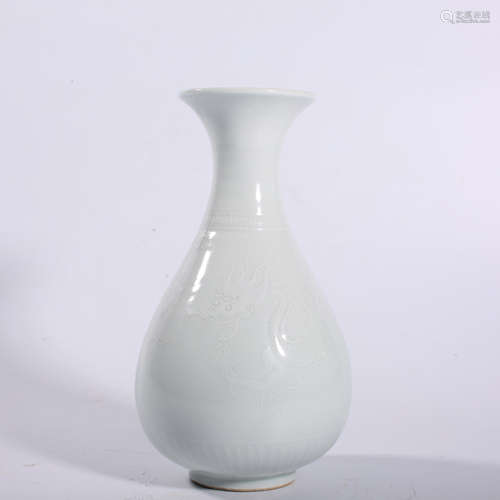 Ming Dynasty-White Glazed Jade Pot Spring