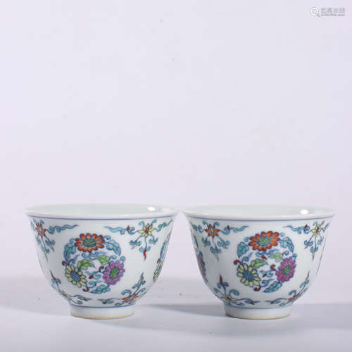 Qing-Yongzheng bucket colored bowl