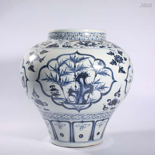 Yuan-Blue and White Jar