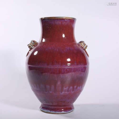 Qing Dynasty-Qianlong Kiln Variation Glazed Vase