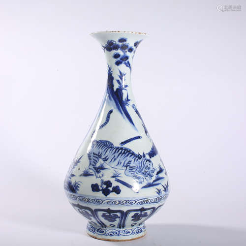 Yuan-Blue and White Yuhu Spring