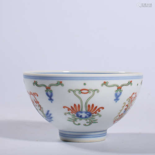 Qing-Daoguang bucket colored bowl