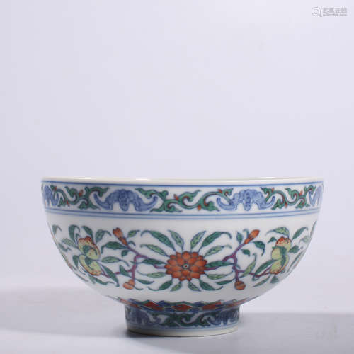 Qing-Yongzheng bucket colored bowl