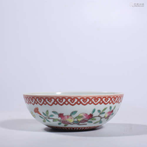 Qing-Jiaqing Pastel Bowl