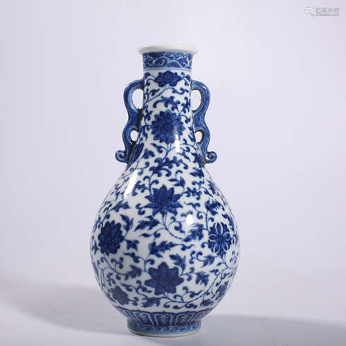 Qing Dynasty-Qianlong Celadon Vase