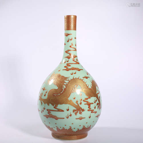 Qing-Qianlong famille rose vase