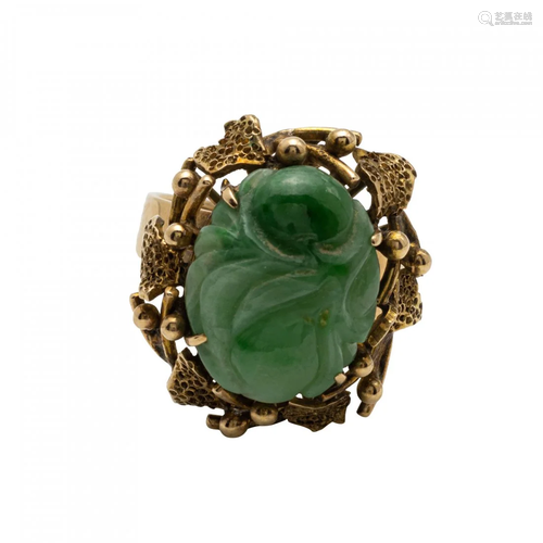 Gold and Jade Ring