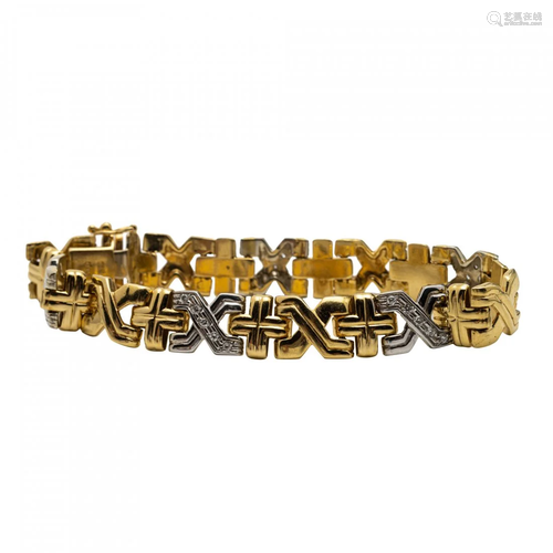 18K Gold and Diamond Bracelet