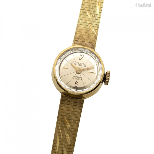 Yellow Gold Wristwatch with Bracelet