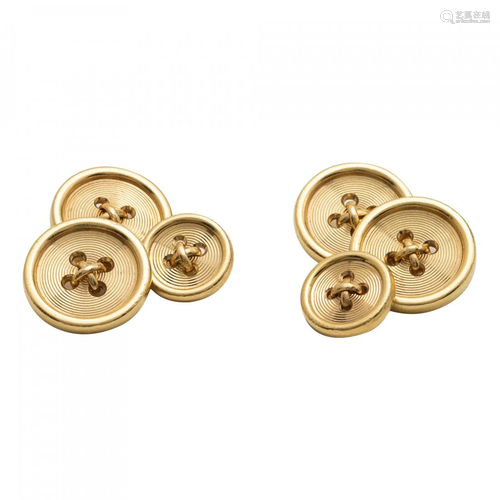 Tiffany & Co., A Gentleman's Set of Gold Buttons