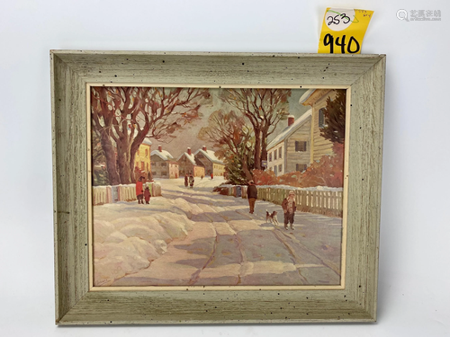 Anthony Thieme Set of 4 Prints. Winter Strol