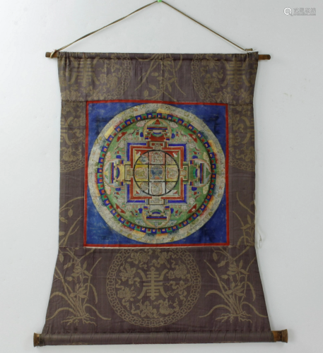 A Tibetan Thangka Scroll