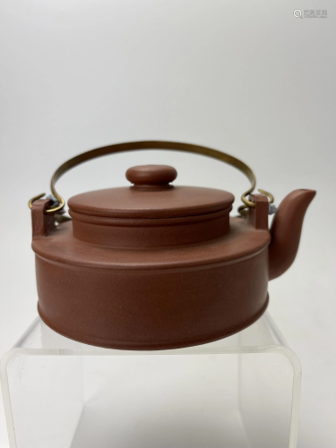 A Chinese Zhou Xiaoxian Yixing Zisha Teapot