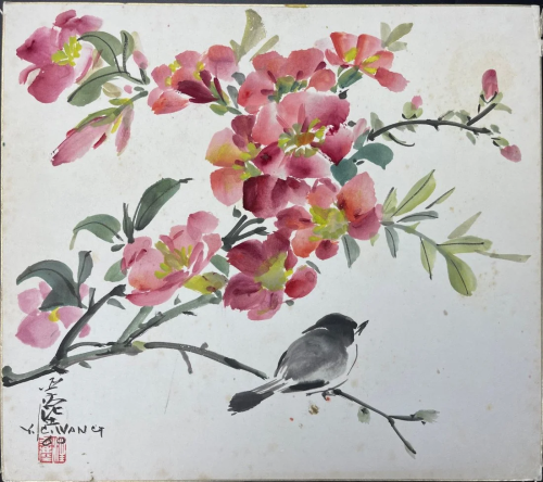 A Chinese Painting Ink and Color on Paper by Wang