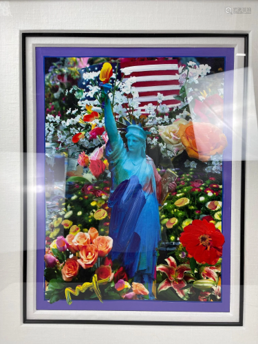 A Print of Rapture Peter Max with Frame