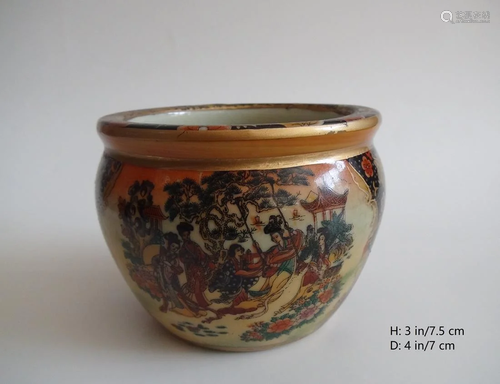 SMALL ASIAN JAPPAN STYLE BRUSH POT