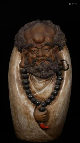 Shiwan Porcelain Bodhidharma Size