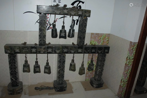 The rare Chinese Liangzhu Culture Buddhist chime set is