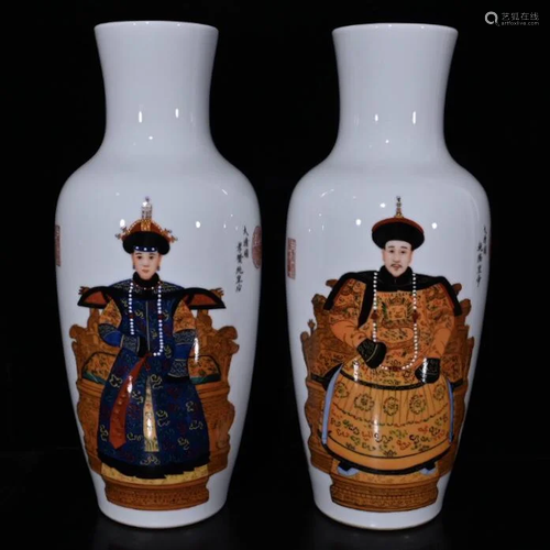 Qing Dynasty Qianlong Emperor Lang Shining Enamel