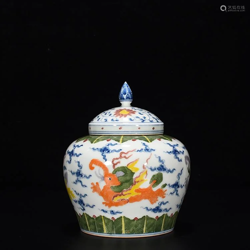 Ming Dynasty Chenghua blue and white enamel color