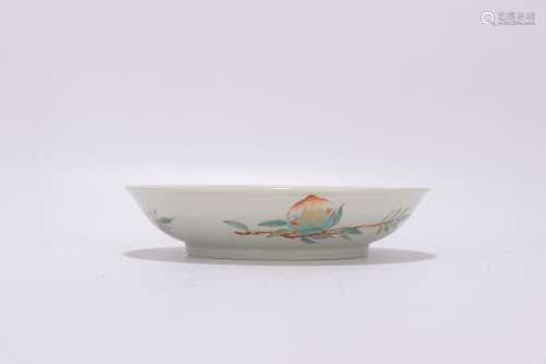 chinese famille rose porcelain dish