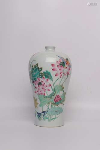 chinese famille rose porcelain meiping