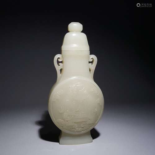 chinese hetian jade vase