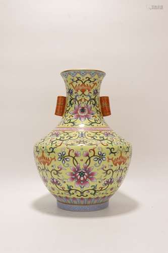 chinese famille rose porcelain vase