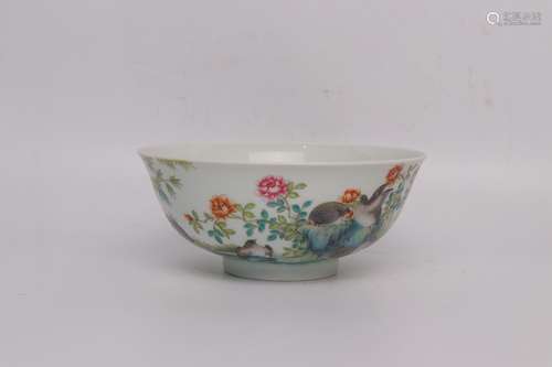 chinese famille rose porcelain bowl