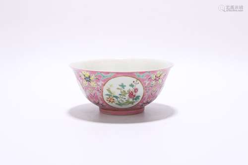 chinese famille rose porcelain bowl