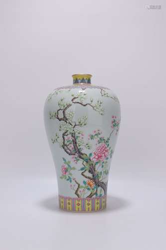 chinese famille rose porcelain meiping