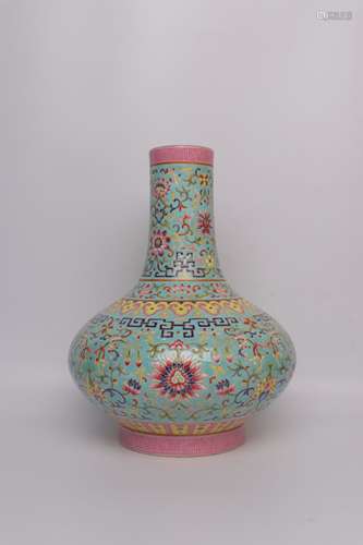 chinese famille rose porcelain vase