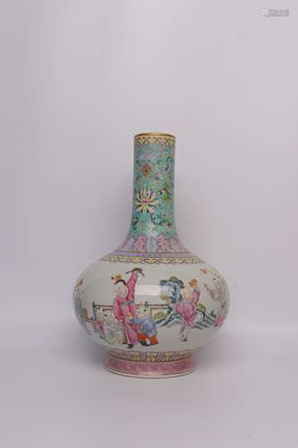 chinese famille rose porcelain vase