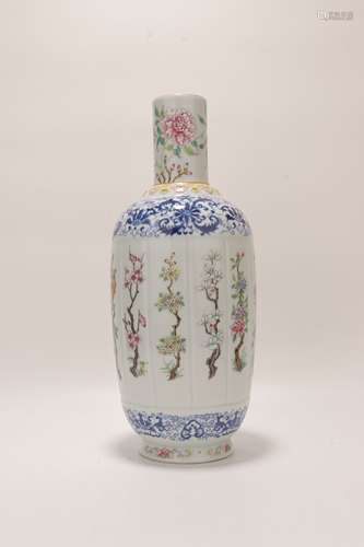 chinese famille rose porcelain vase