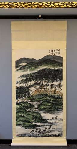 chinese Zhu qizhan's painting