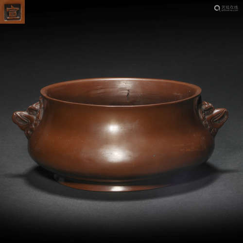 Copper Censer from Ming