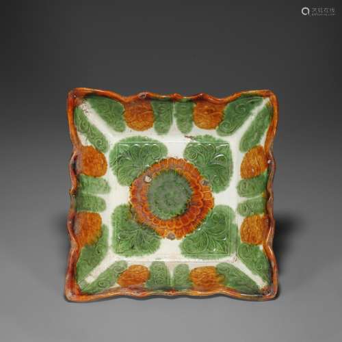 Tri-colored Squared Plate from Liao