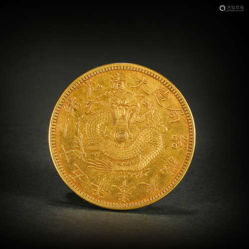 Golden Coin from Ancient China