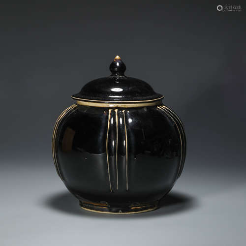 Ding Kiln Black Glazed Vase from