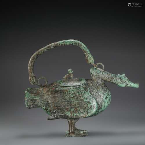 Copper Censer in Duck form from Han