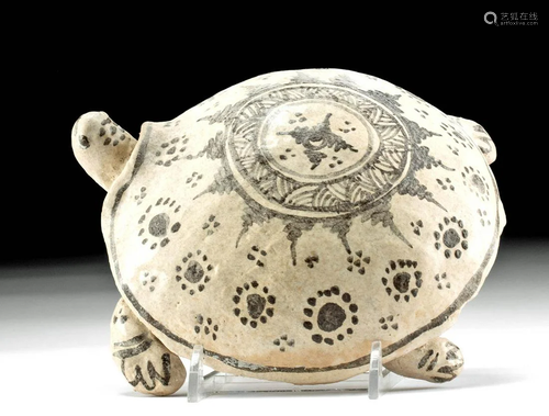 Rare 13th C. Thai Sukhothai Stoneware Turtle, ex-Museum