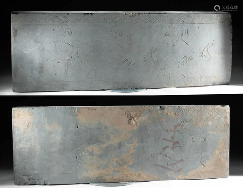 Massive Chinese Han Dynasty Clay Panels, TL Tested