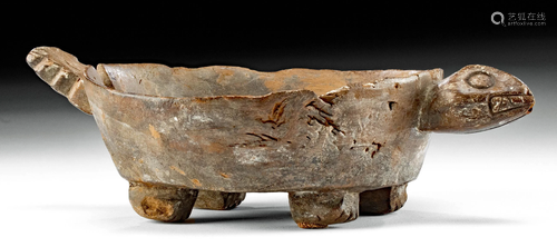 Lovely Chimu Wood Zoomorphic Dish