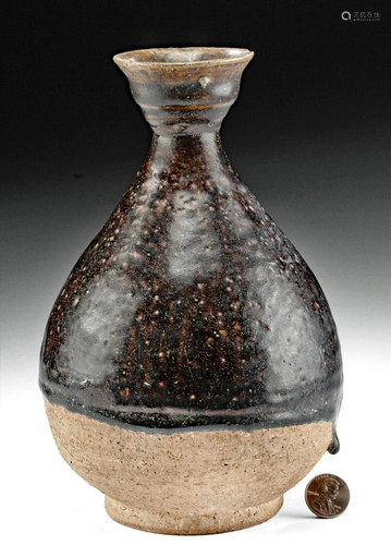 15th C. Thai Si Satchanalai Glazed Pottery Jar