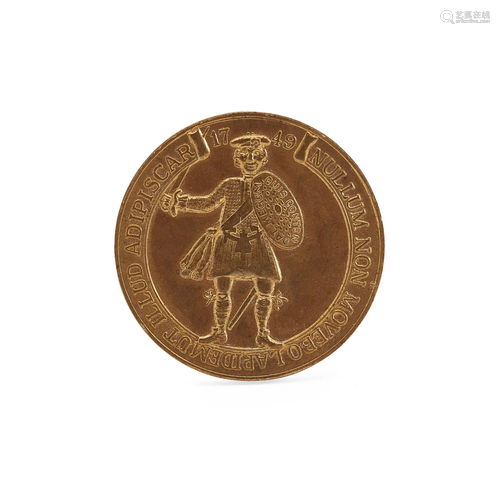 A BRONZE JACOBITE 'BRAVADO' MEDALLION