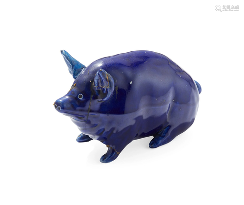 A SMALL WEMYSS WARE PIG CIRCA 1900