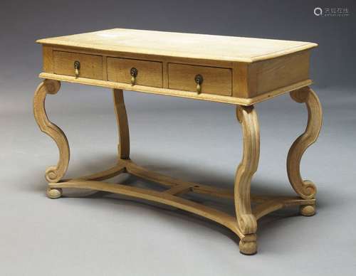 An oak side table, in the William and Mary taste, second hal...