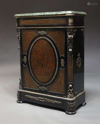 A French Boulle work and gilt metal mounted cabinet, early 2...