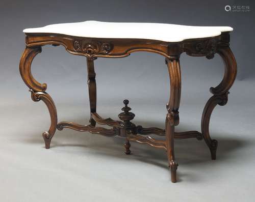 A French Louis XV style provincial centre table, early to mi...