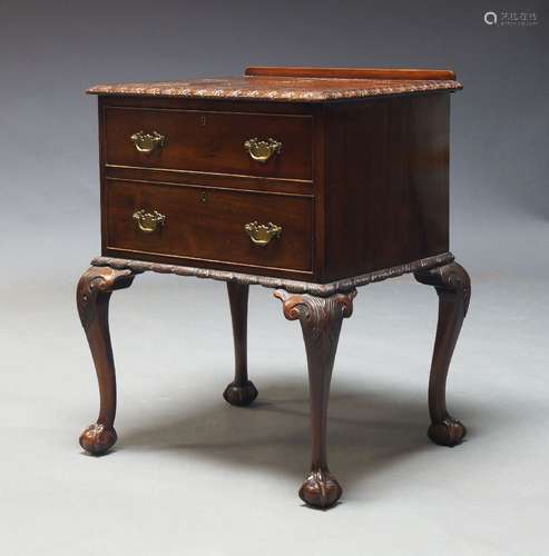 A mahogany side table in the Georgian taste, mid 20th Centur...